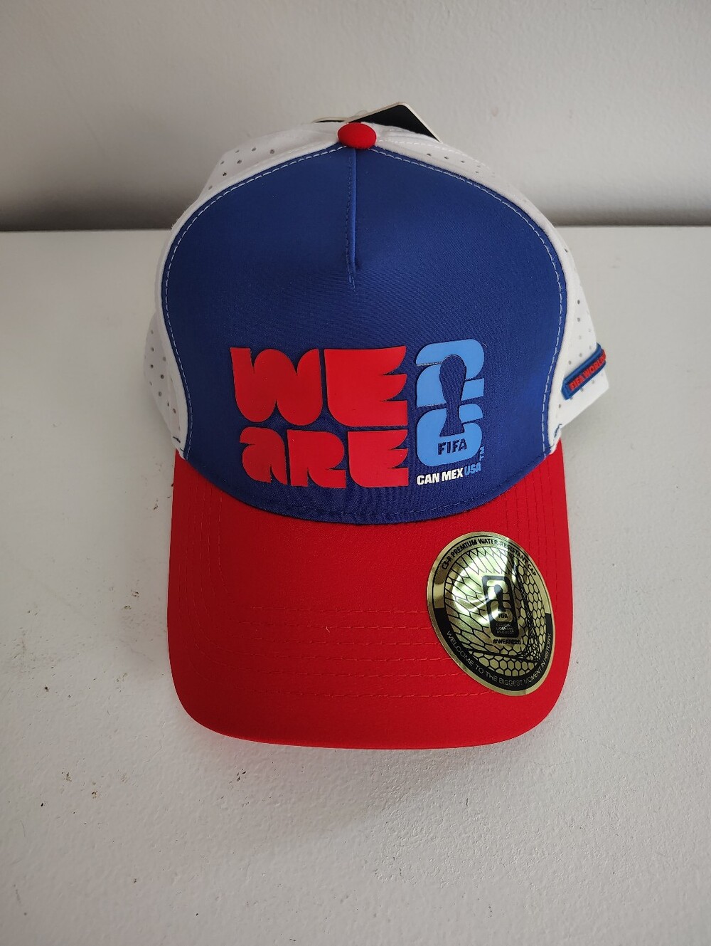 FIFA World Cup 2026 We Are 26 USA CAN MEX C3-R Water Resistant Snapback Hat NWT